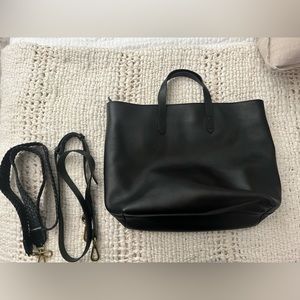 Madewell zip top transport tote